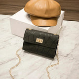 Fashionable Shoulder Bag Chain Crossbody Diamond Lattice