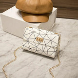 Fashionable Shoulder Bag Chain Crossbody Diamond Lattice
