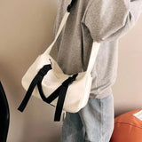 Nylon Crossbody Bag for Women Men Shoulder Messenger Pouch Canvas Satchel