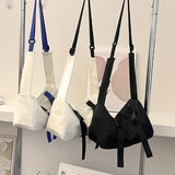 Nylon Crossbody Bag for Women Men Shoulder Messenger Pouch Canvas Satchel