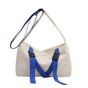 Nylon Crossbody Bag for Women Men Shoulder Messenger Pouch Canvas Satchel