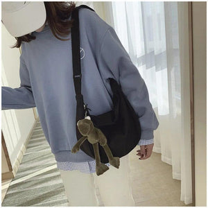 Japanese Women Canvas Bag Shoulder Handbags