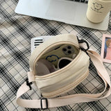 Canvas Crossbody Bags for Women Small Shoulder Bag Handbag Zipper Mini Messenger