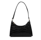 Stone Pattern Shoulder Bag Leather Chain Female Bag