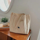 Retro Canvas Handbag Women's Totes Shoulder Bag Large Capacity Crossbody Satchel