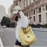 Retro Canvas Handbag Women's Totes Shoulder Bag Large Capacity Crossbody Satchel