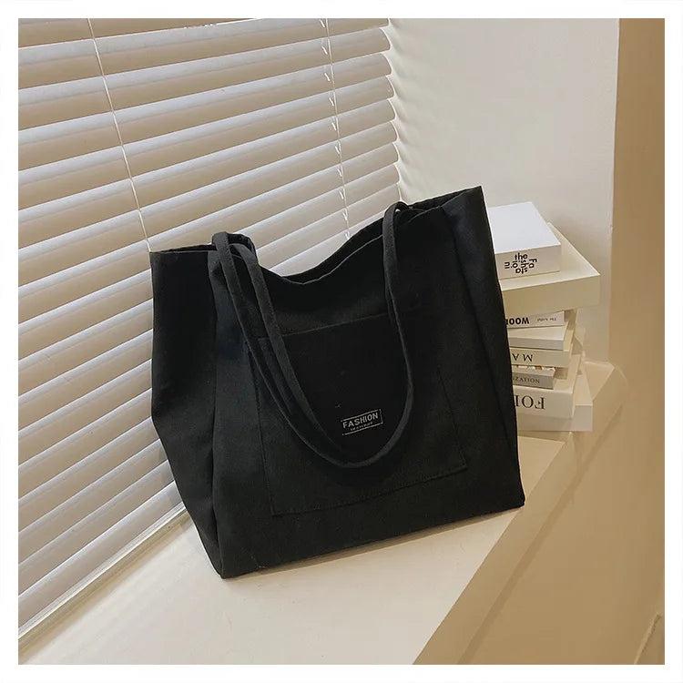 Retro Canvas Handbag Women's Totes Shoulder Bag Large Capacity Crossbody Satchel
