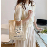 Jungle Book Print Canvas Shoulder Bag Women Casual Tote Large Capacity