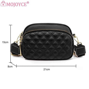 Cowhide Leather Crossbody Sling Bag Multi-layer Pocket Messenger Handbag