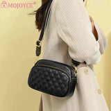 Cowhide Leather Crossbody Sling Bag Multi-layer Pocket Messenger Handbag