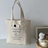 Jungle Book Print Canvas Shoulder Bag Large Capacity Tote Bag