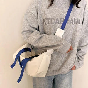 Nylon Crossbody Shoulder Bag for Women Men Youth Canvas Messenger Satchel