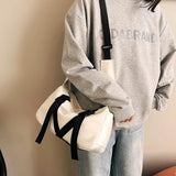 Nylon Crossbody Shoulder Bag for Women Men Youth Canvas Messenger Satchel