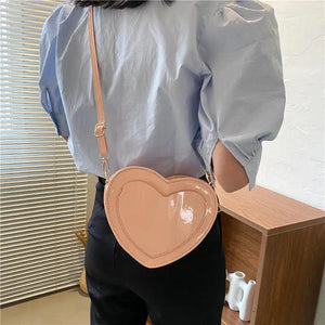 Women Heart-shaped Crossbody Bags Small Shoulder Bags Ladies Evening Clutch