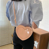 Women Heart-shaped Crossbody Bags Small Shoulder Bags Ladies Evening Clutch
