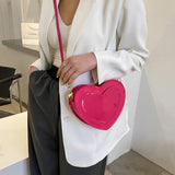 Women Heart-shaped Crossbody Bags Small Shoulder Bags Ladies Evening Clutch
