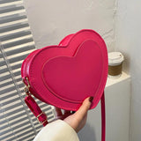Women Heart-shaped Crossbody Bags Small Shoulder Bags Ladies Evening Clutch