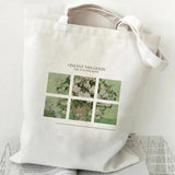 Canvas Tote Bag Large Capacity Shoulder Handbag Summer Shopper Bookbag