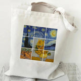Canvas Tote Bag Large Capacity Shoulder Handbag Summer Shopper Bookbag