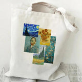 Canvas Tote Bag Large Capacity Shoulder Handbag Summer Shopper Bookbag