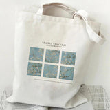 Canvas Tote Bag Large Capacity Shoulder Handbag Summer Shopper Bookbag