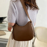 Women's PU Leather Shoulder Bag Retro Classic Purse Handbag Clutch