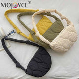 Shoulder Bag Autumn Winter Crossbody Bags Solid Rhombic Lattice Large Capacity