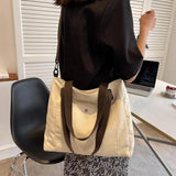 Large Capacity Casual Canvas Shopping Bag
