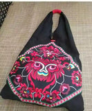 Chinese Style Messenger Bag Ethnic Embroidery Flower Canvas Women Shoulder Bag