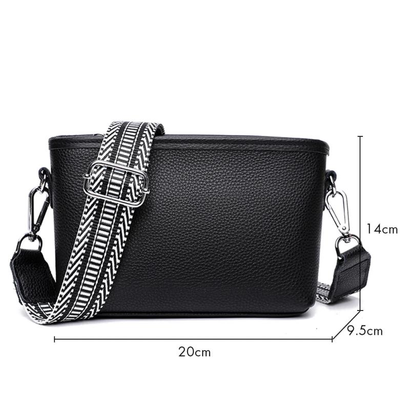 Retro Mini Shoulder Messenger Bag, Small Crossbody Bag Wide Fabric S
