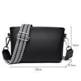 Retro Mini Shoulder Messenger Bag, Small Crossbody Bag Wide Fabric S
