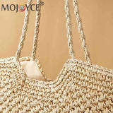 Summer Beach Vacation Bags Casual Hollow Shopping Tote Bag Large Capacity