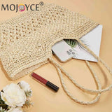 Summer Beach Vacation Bags Casual Hollow Shopping Tote Bag Large Capacity