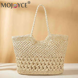 Summer Beach Vacation Bags Casual Hollow Shopping Tote Bag Large Capacity