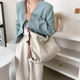Retro Canvas Tote Shoulder Bags Women Crossbody Bags Large Solid Bags