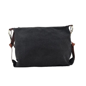 Retro Canvas Tote Shoulder Bags Women Crossbody Bags Large Solid Bags