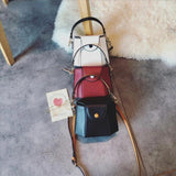 Shoulder Bags Women Vintage Cross-body Bucket Bag PU Leather