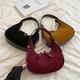 Suede Small Shoulder Bags For Women Winter Party Tote Purse Hobo Ladies Handbags