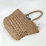 Vintage Straw Beach Bags Women Shoulder Totes Bohemian Summer Vacation