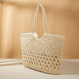 Vintage Straw Beach Bags Women Shoulder Totes Bohemian Summer Vacation