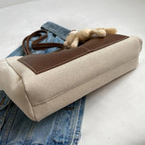 Patchwork Shoulder Bags For Women Large Capacity Canvas Handbags Cloth Totes