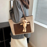 Patchwork Shoulder Bags For Women Large Capacity Canvas Handbags Cloth Totes