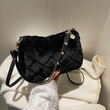 Cloud Lamb Maomao Bag for Women Plush Cross-body Handbag