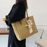 Retro Tote Shoulder Bag Large-capacity Handbag Casual Style