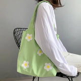 Women's Canvas Shoulder Bag Large Tote Shopper Bags Fabric Handbag