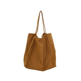 Large Capacity Minimalist Shoulder Bag Casual Canvas Tote Shopping Bag