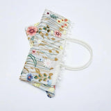 Summer Mesh Floral Embroidery Clear Tote Shoulder Bag