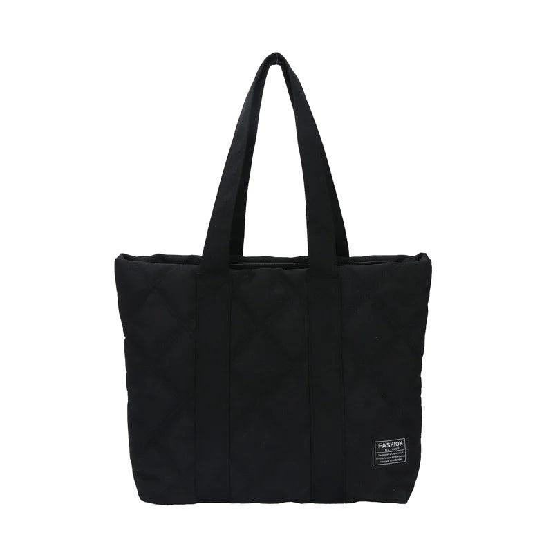 Canvas Shopper Shoulder Bag Soft Cotton Shopping Totes Handbag