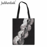 Ballet Dancer Canvas Shoulder Bag Large Capacity Travel Bag