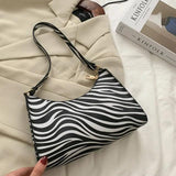 Cow Pattern PU Leather Shoulder Bag Vintage Lady Handbag